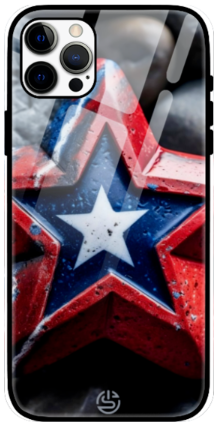 Captian America Glass Case