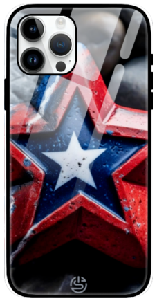 Captian America Glass Case