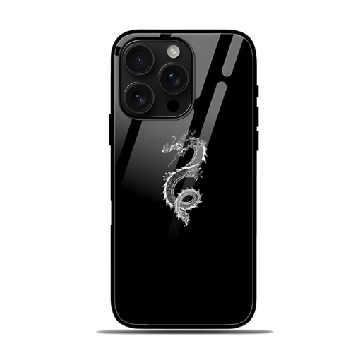 Black Dragon IPhone Glass Case
