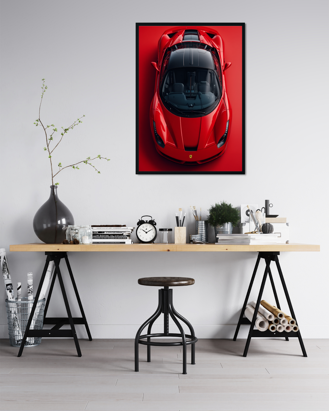 Ferrari Metal Poster