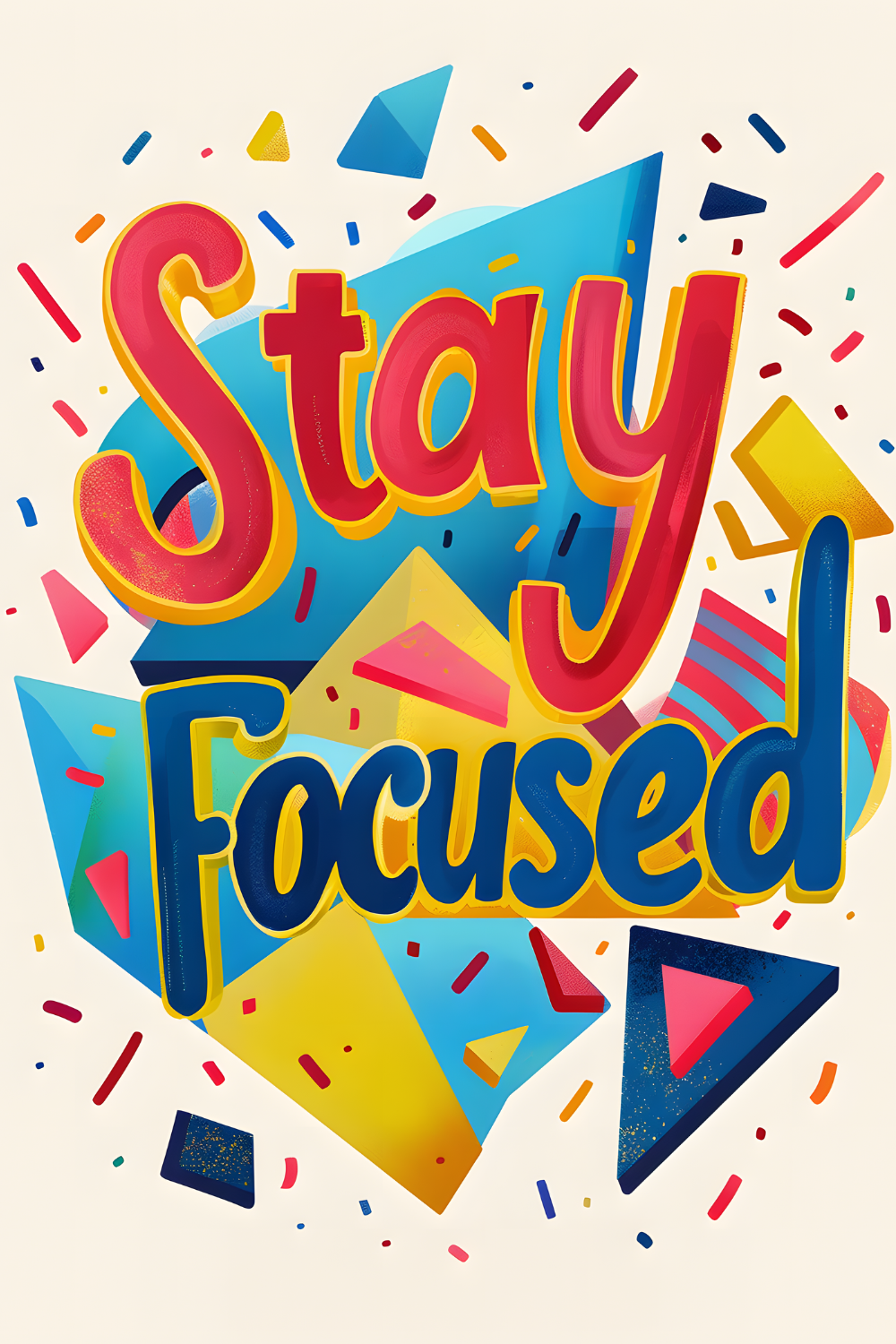 Stay Focused Metal Poster