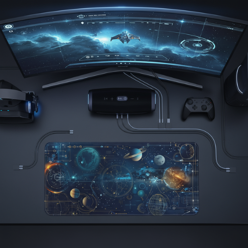 Outer Space Gaming Pad