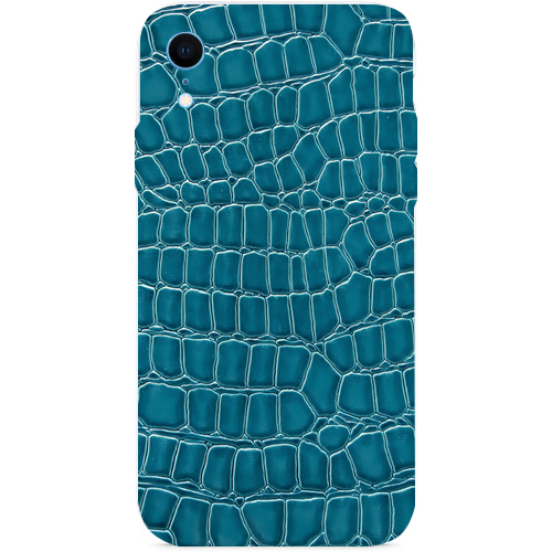 iPhone XR mobile phone Blue Craft Leather skins