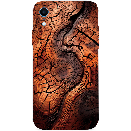 iPhone XR mobile phone teak wood Skins