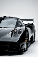 Black Pagani Metal Poster