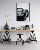 Black Pagani Metal Poster