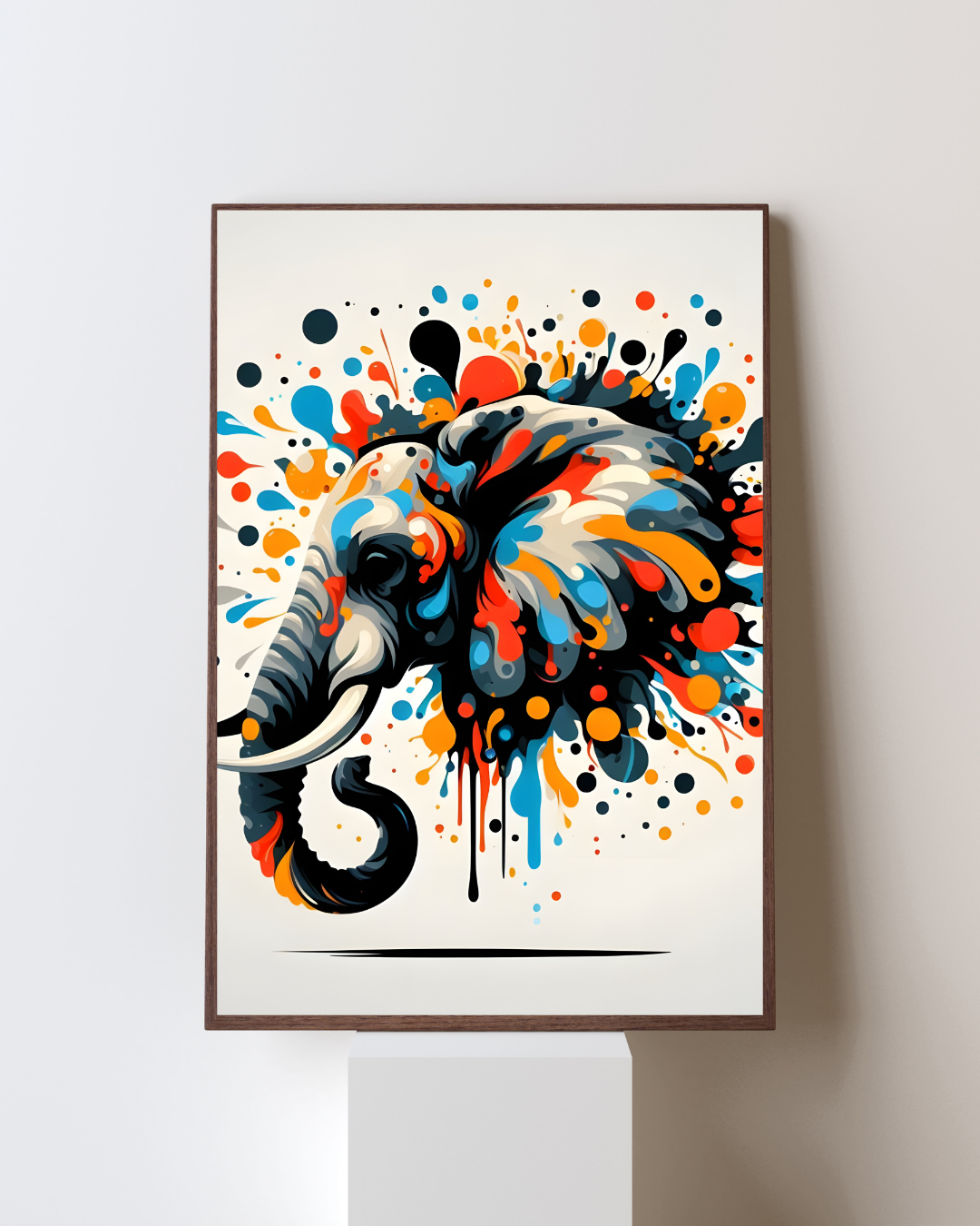 Abstract Splash Art Metal Poster