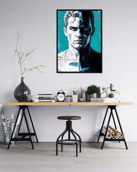Superman / Captian America Metal Poster