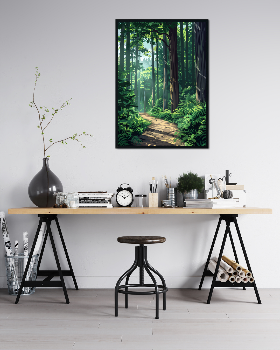 Walk the Path Metal Poster