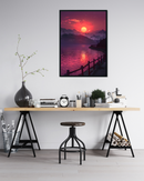 Sunset Edge Metal Poster