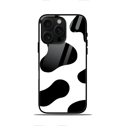 Cow Pattern IPhone Glass Case