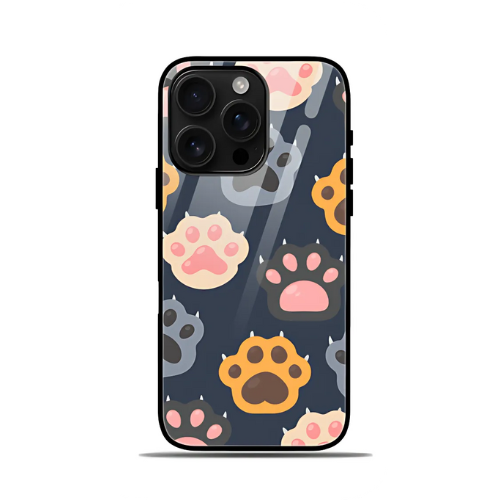Cute Paw IPhone Glass Case