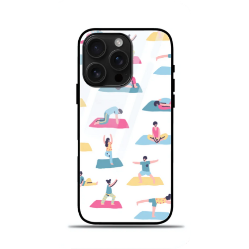 Healthy Yoga IPhone Glass Case