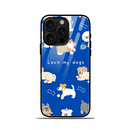 Love My Dogs IPhone Glass Case