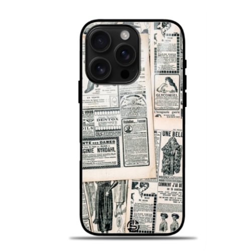Old Paper Glass Case