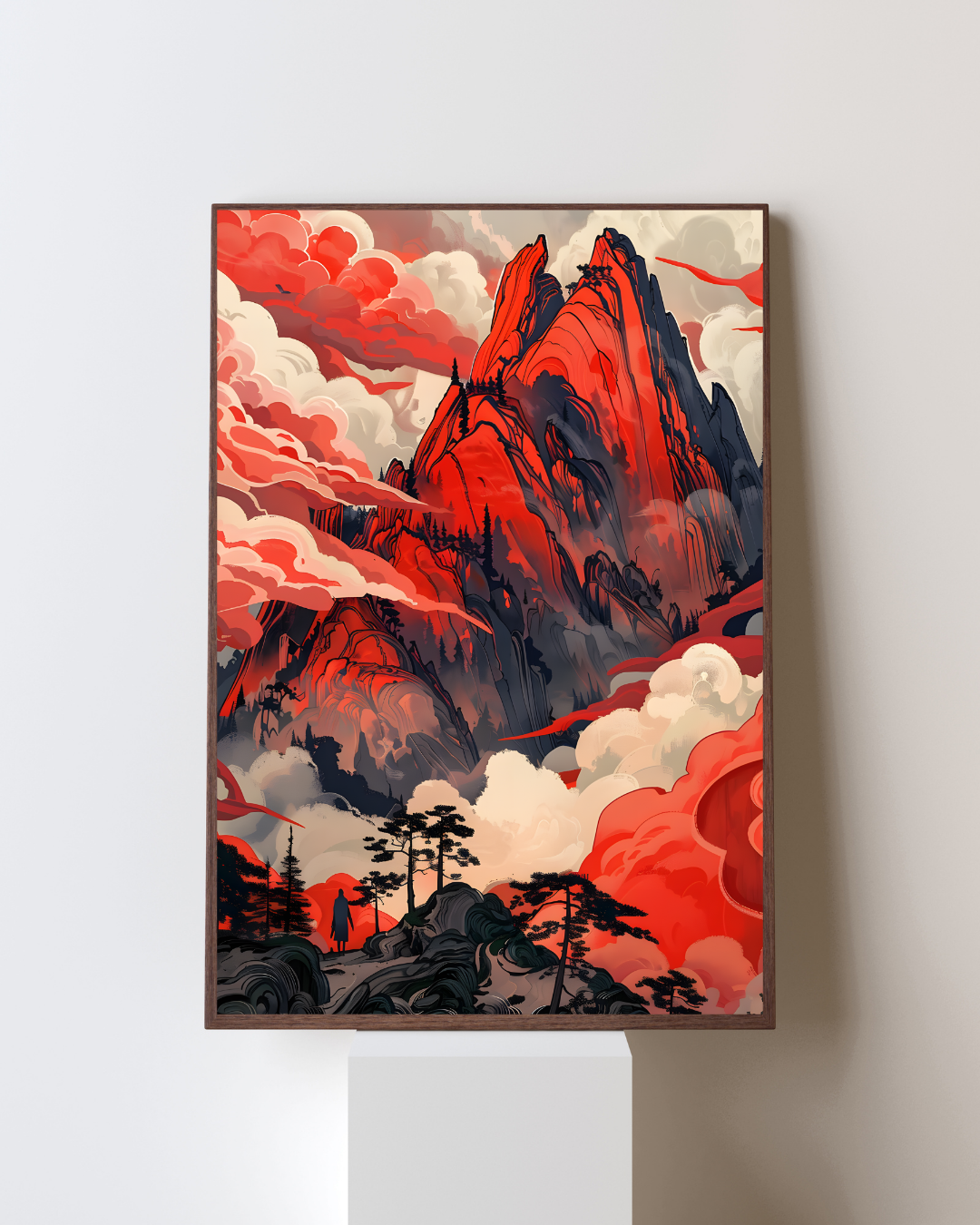 Red Mountain Metal Poster