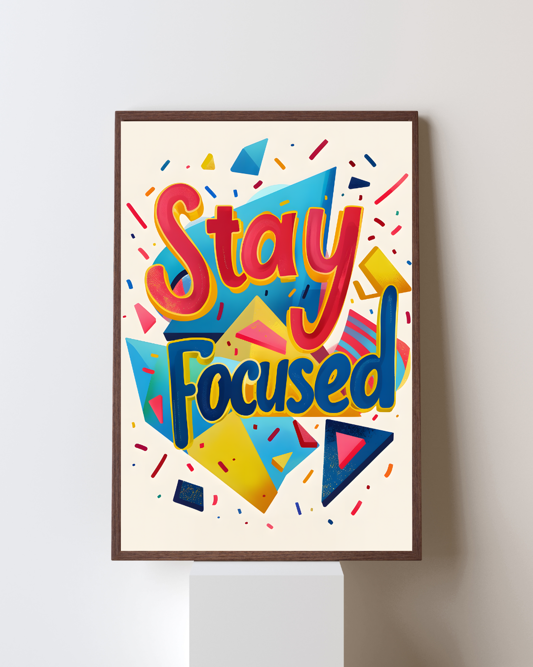 Stay Focused Metal Poster