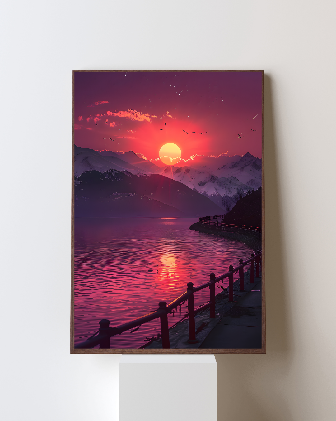 Sunset Edge Metal Poster