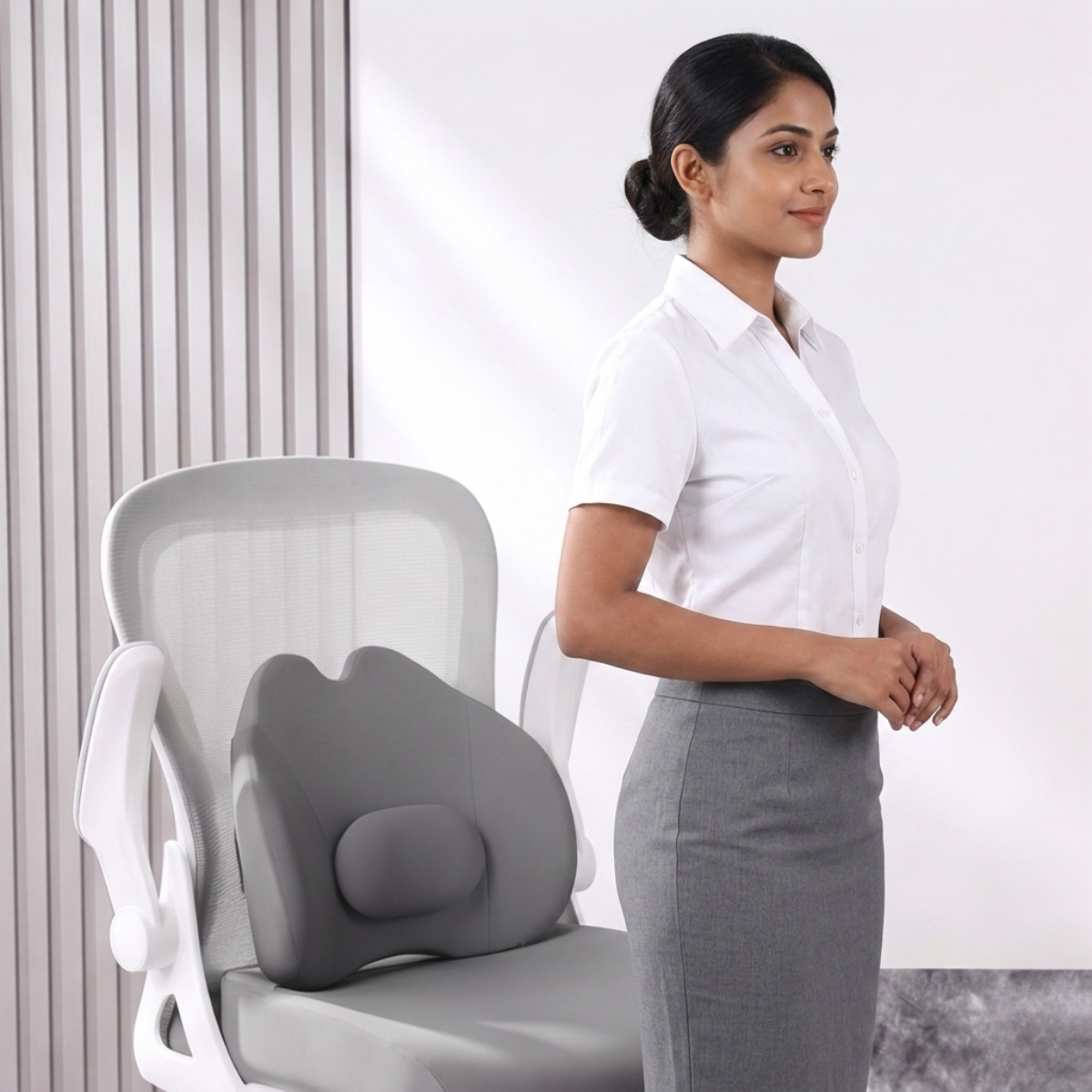 Worqfit SitWrap – Memory Foam Back & Lumbar Support Cushion