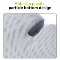 Gray textured bottom with anti-slip plastic grips