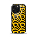 Yellow Circle IPhone Glass Case