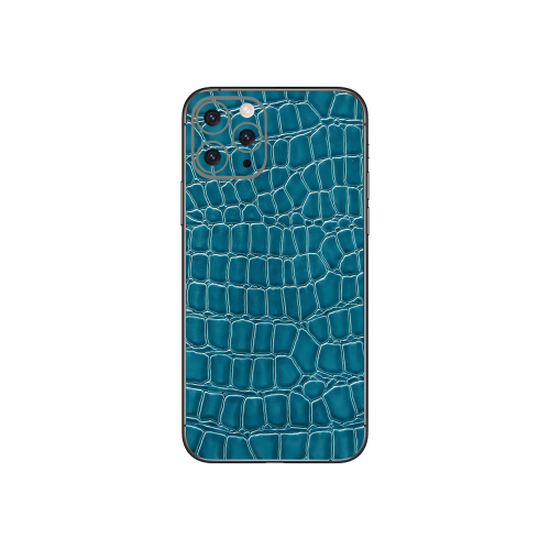 iPhone 11 Pro Max mobile phone Blue Craft Leather skins