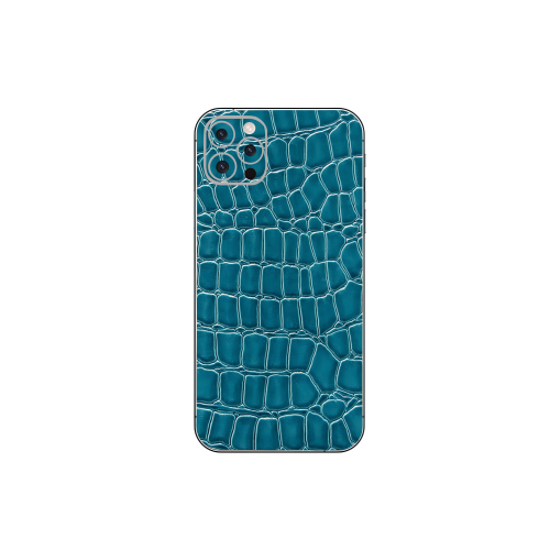 iPhone 12 Pro Max mobile phone Blue Craft Leather skins