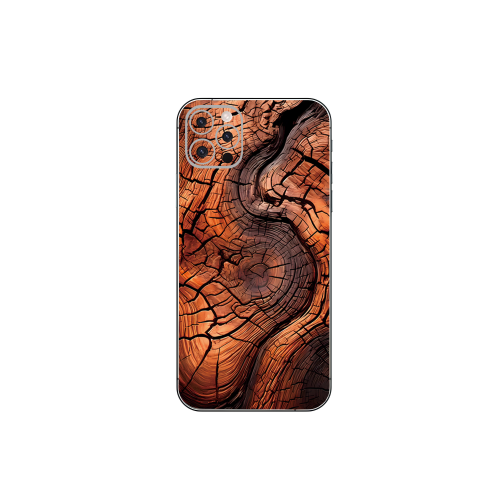iPhone 12 Pro Max mobile phone teak wood Skins
