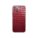 iPhone 13 Mini mobile phone red vintage leather skins