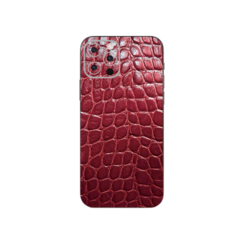 iPhone 13 Mini mobile phone red vintage leather skins