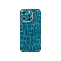 iPhone 14 Pro mobile phone Blue Craft Leather skins