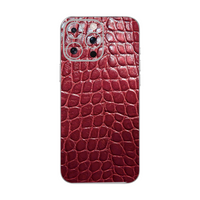iPhone 16 Pro Max mobile phone red vintage leather skins