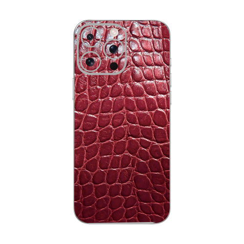 iPhone 16 Pro Max mobile phone red vintage leather skins
