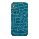 iPhone XS Max mobile phone Blue Craft Leather skins