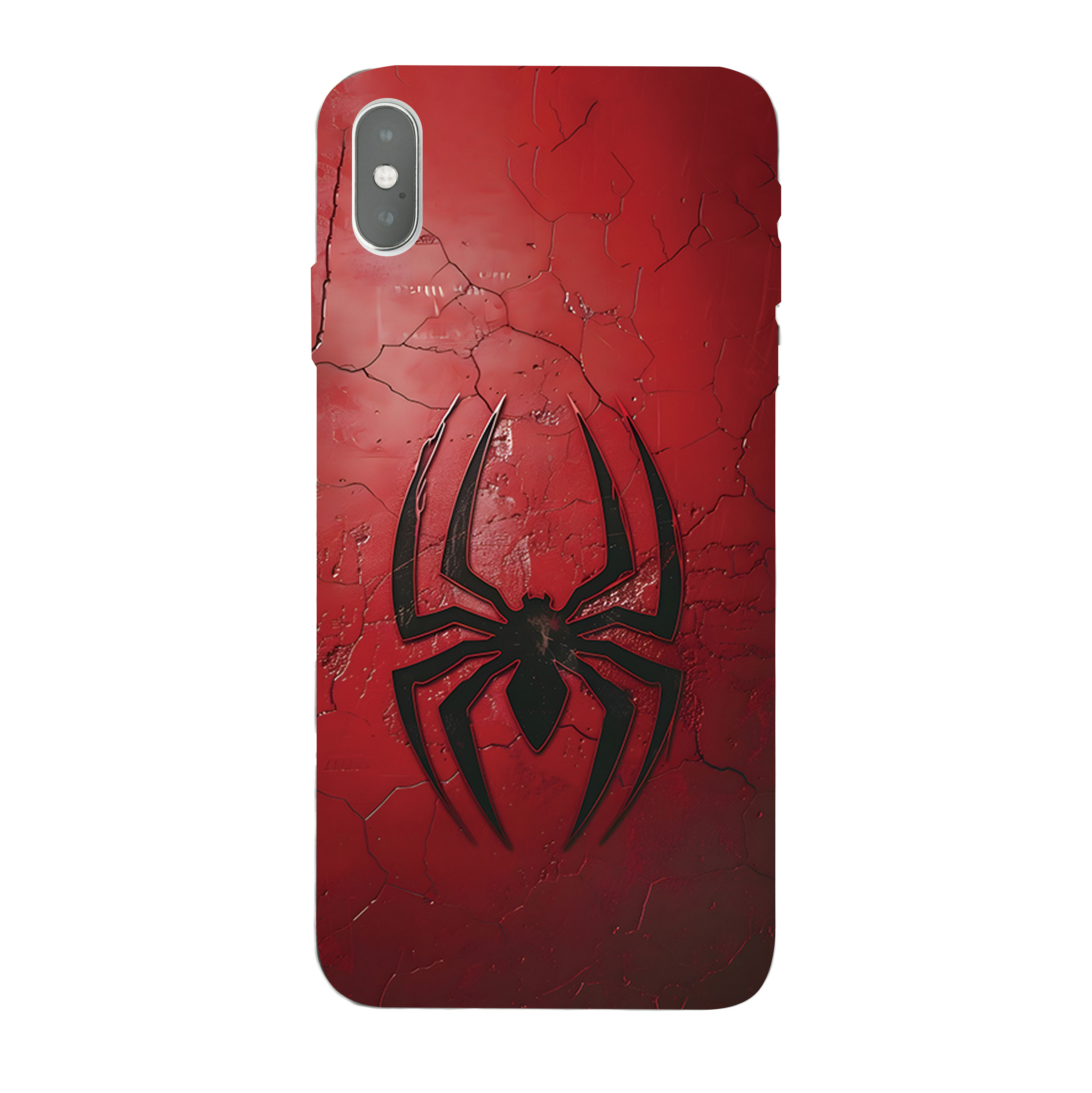 iPhone XS Max mobile phone red spider skins