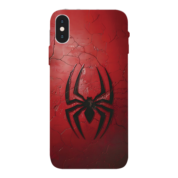 iPhone XS mobile phone red spider skins