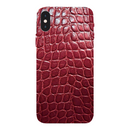 iPhone XS mobile phone red vintage leather skins